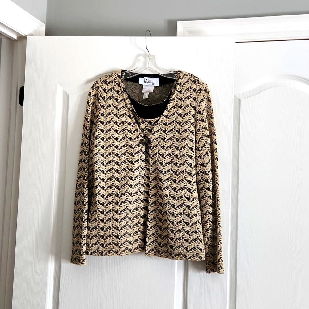 Joseph Ribkoff  2 piece gold sweater set size 10